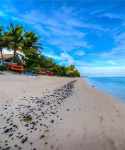 Rarotonga Seascape paint by numbers