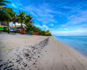 Rarotonga Seascape paint by numbers