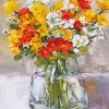 Wildflowers Vase Paint By Numbers