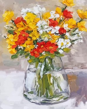 Wildflowers Vase Paint By Numbers