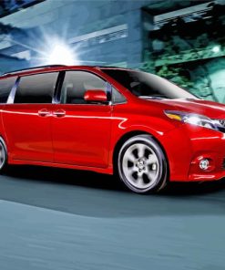 Red Toyota Seina Paint By Numbers