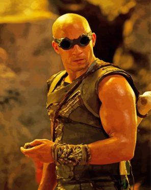 Riddick Vin Diesel paint by numbers