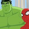 Spiderman And Hulk paint by numbers