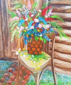 Spring Flowers Vase Paint By Numbers