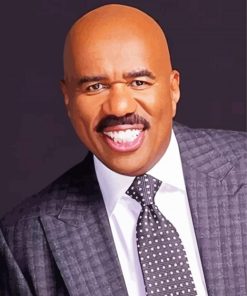 Steve Harvey Smiling paint by numbers