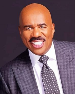 Steve Harvey Smiling paint by numbers