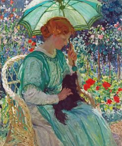 The Green Parasol Art Paint By Numbers