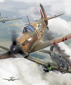 The World War 2 Planes paint by numbers