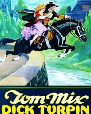 Tom Mix Dick Turpin paint by numbers