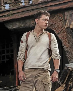 Tom Holland Uncharted paint by numbers