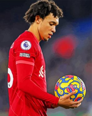 Trent Alexander Footballer paint by numbers