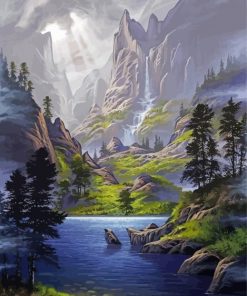 Wonderful Paradise Landscape paint by numbers