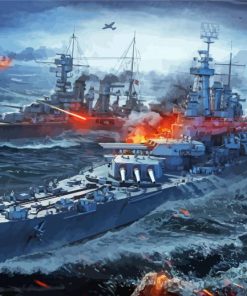 World Of Warships Paint By Numbers