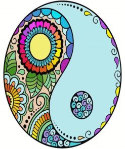 The Yin Yang Mandala paint by numbers