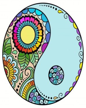 The Yin Yang Mandala paint by numbers