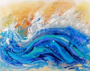 Aesthetic Abstract Sea paint by numbers