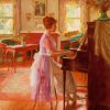 Lady Playing Piano paint by numbers