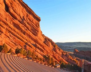Red Rocks Landscape Paint By Numbers