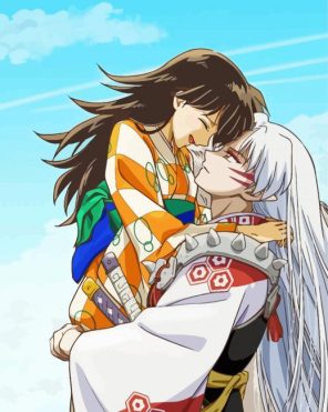 Rin And Sesshomaru paint by numbers