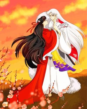 Rin With Sesshomaru paint by numbers