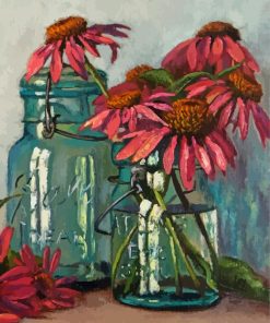 Aesthetic Echinacea paint by numbers