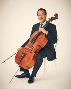 Aesthetic Yo Yo Ma paint by numbers