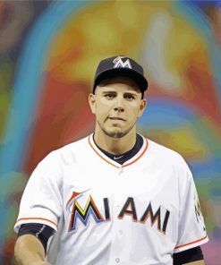 Baseballer Jose Fernandez paint by numbers