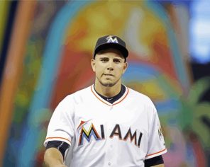 Baseballer Jose Fernandez paint by numbers