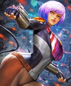 Beautiful Sabine Wren paint by numbers