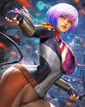 Beautiful Sabine Wren paint by numbers