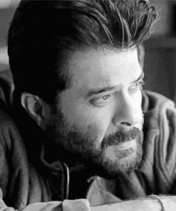 Monochrome Anil Kapoor Paint By Numbers