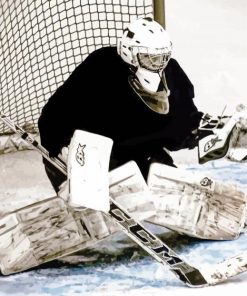 Ice Hockey Goaltender paint by numbers