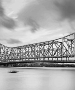 Howrah Bridge paint by numbers