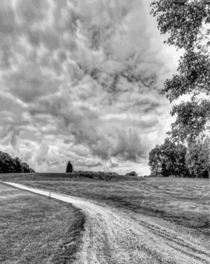 Old Country Road paint by numbers
