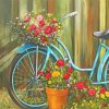 Floral Bicycle Paint By Numbers