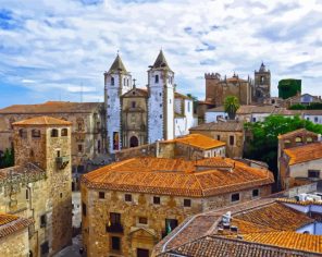 Caceres Buildings paint by numbers