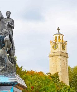 Clock Tower Bitola paint by numbers