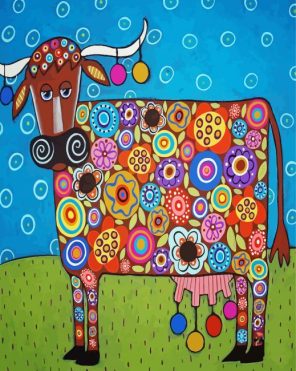 Colorful Cattle Paint By Numbers