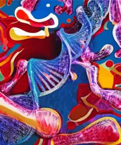 Colorful DNA paint by numbers