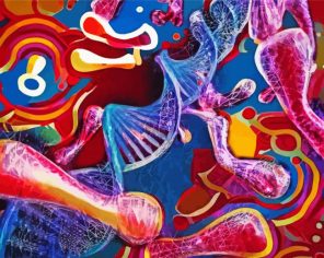 Colorful DNA paint by numbers