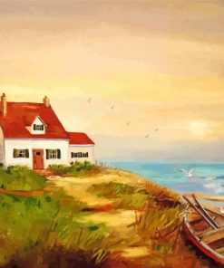 Cottage By The Sea paint by numbers