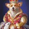 Cute Dog With Crown paint by numbers