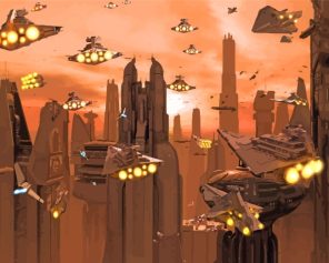 Fantasy Coruscant Paint By Numbers