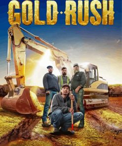 Gold Rush Poster paint by numbers