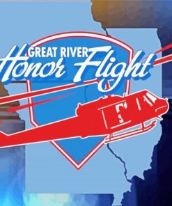 Honor Flight Organization paint by numbers