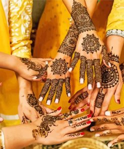 Indian Wedding Henna paint by numbers