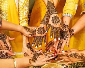 Indian Wedding Henna paint by numbers