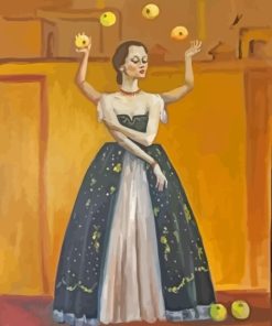 Juggling Woman Art Paint By Numbers