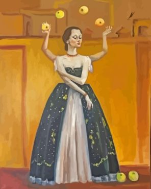 Juggling Woman Art Paint By Numbers