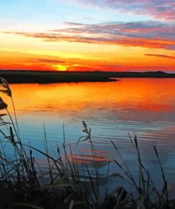 North Dakota River paint by numbers